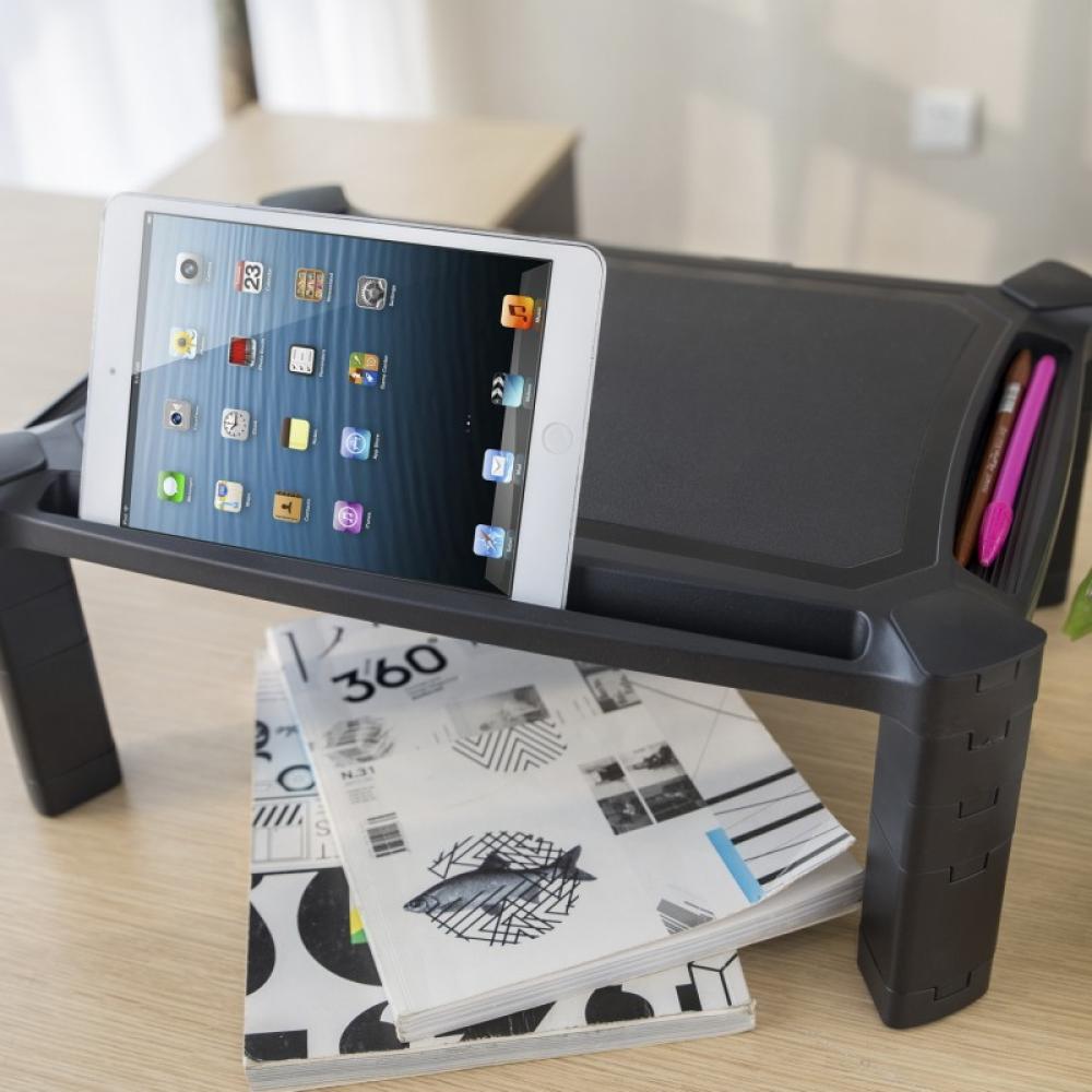 AISENS - Soporte Elevador XL Para Monitor/Portátil, Negro