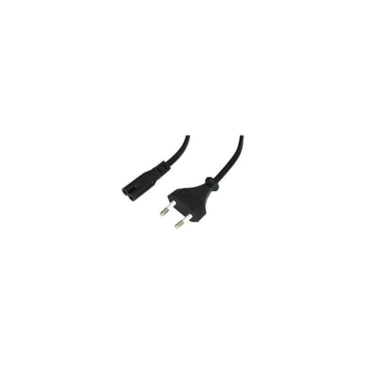 Lindy - 30422 cable de transmisión Negro 3 m CEE7/16 C7 acoplador