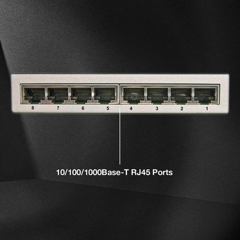 Lindy - 25045 switch Gestionado Gigabit Ethernet (10/100/1000) Energía sobre Ethernet (PoE) Plata