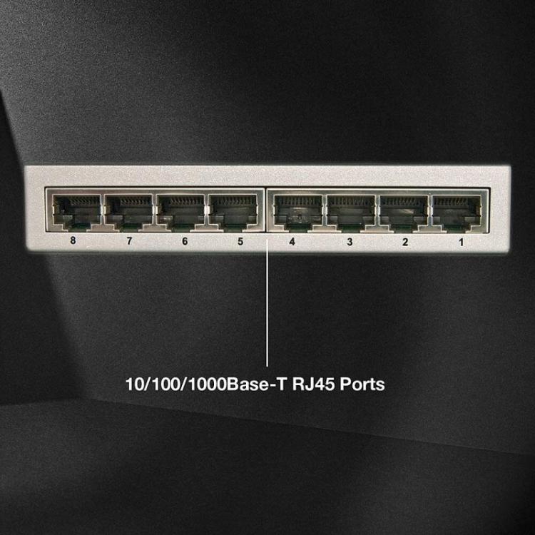 Lindy - 25045 switch Gestionado Gigabit Ethernet (10/100/1000) Energía sobre Ethernet (PoE) Plata