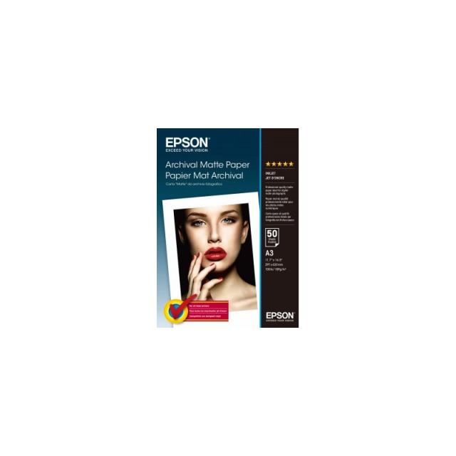 Epson - Archival Matte Paper, DIN A3, 189 g/m², 50 hojas