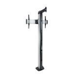 TooQ - FS2270M-B soporte para pantalla de señalización 177,8 cm (70") Plata
