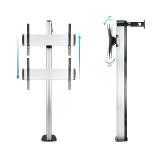 TooQ - FS2270M-B soporte para pantalla de señalización 177,8 cm (70") Plata