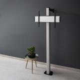 TooQ - FS2270M-B soporte para pantalla de señalización 177,8 cm (70") Plata