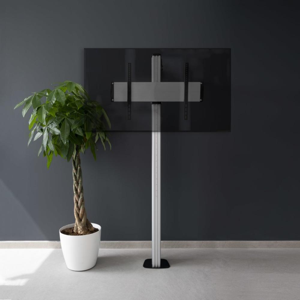 TooQ - FS2270M-B soporte para pantalla de señalización 177,8 cm (70") Plata