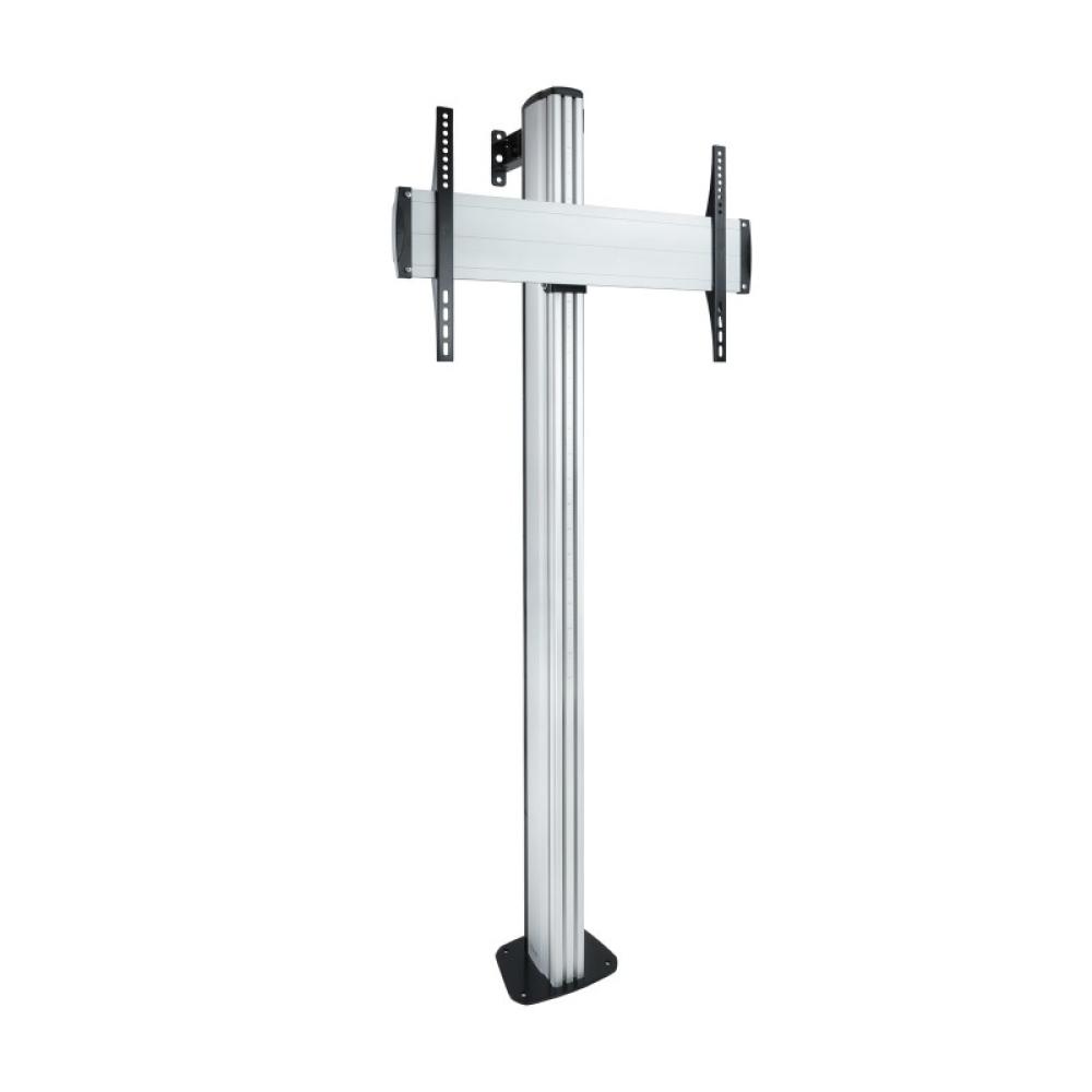 TooQ - FS2270M-B soporte para pantalla de señalización 177,8 cm (70") Plata