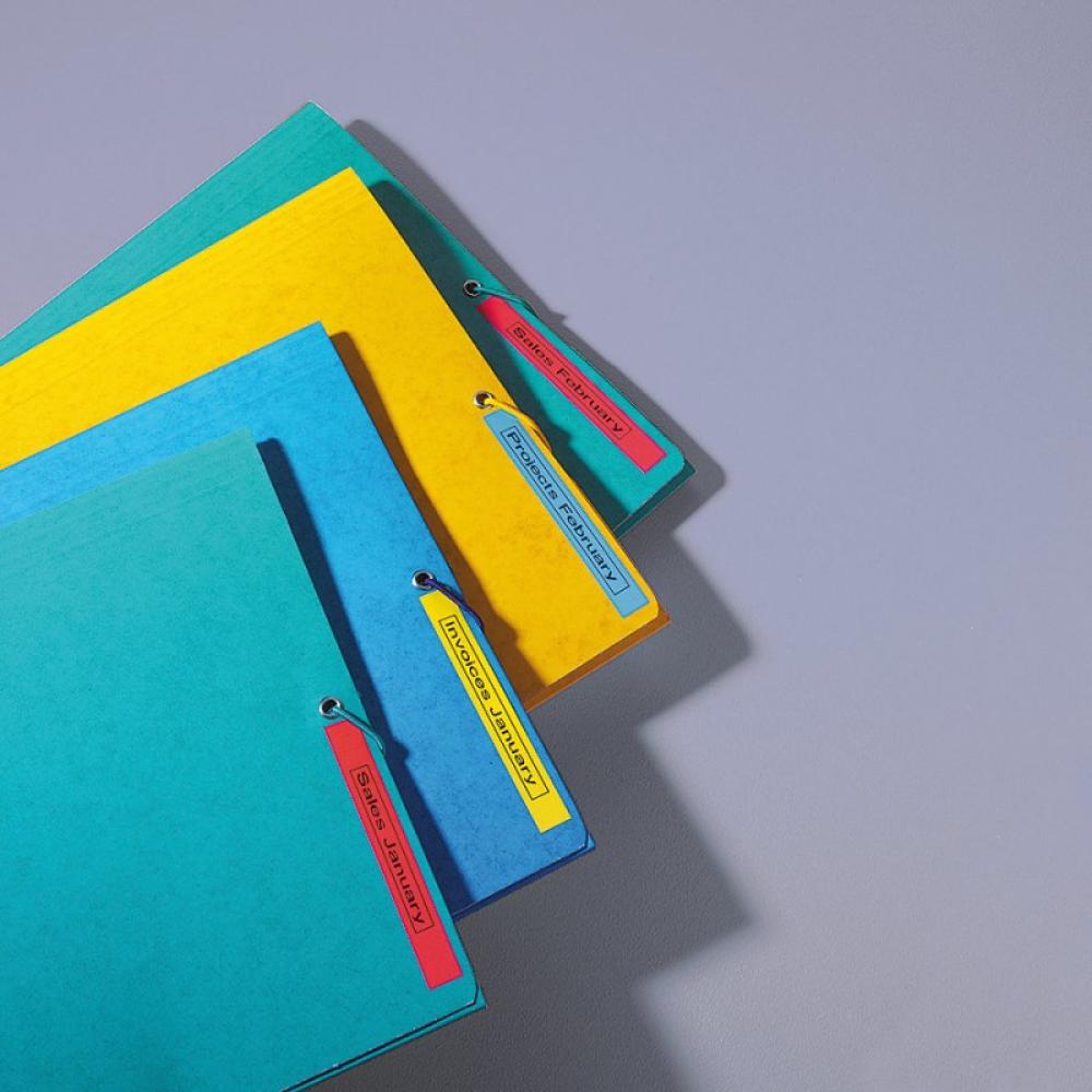 DYMO - D1 - Etiquetas estándar - Negro sobre rojo - 12mm x 7m