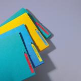 DYMO - D1 - Etiquetas estándar - Negro sobre rojo - 12mm x 7m