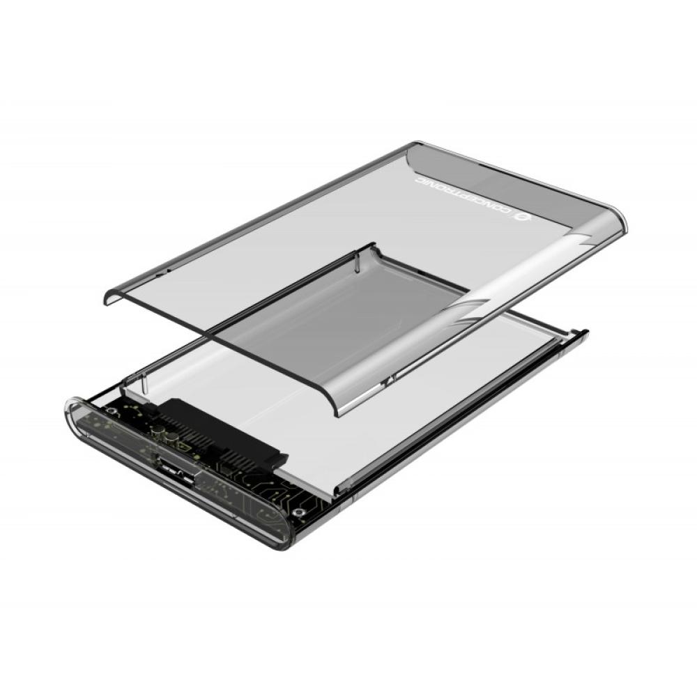 Conceptronic - DANTE03T caja para disco duro externo Carcasa de disco duro/SSD Transparente 2.5"