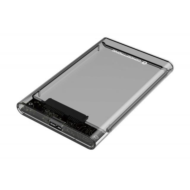 Conceptronic - DANTE03T caja para disco duro externo Carcasa de disco duro/SSD Transparente 2.5"