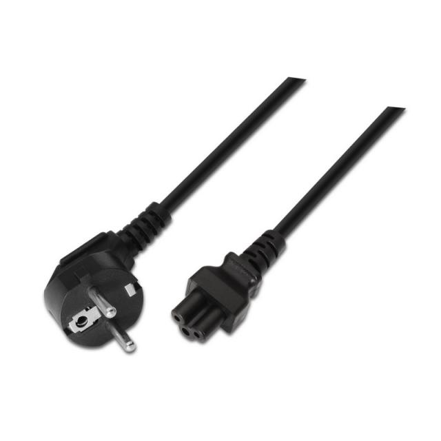 AISENS - A132-0172 cable de transmisión Negro 1,5 m CEE7/7 C5 acoplador