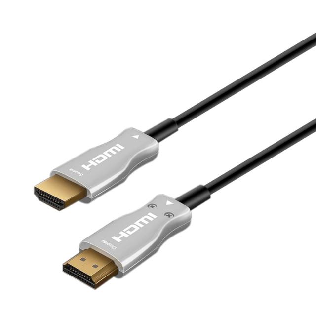AISENS - Cable HDMI V2.0 AOC Premium alta velocidad / HEC 4k@60hz 18Gbps, A/M-A/M, Negro, 30 m