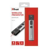 Trust - Kazun apuntador inalámbricos RF Aluminio, Negro