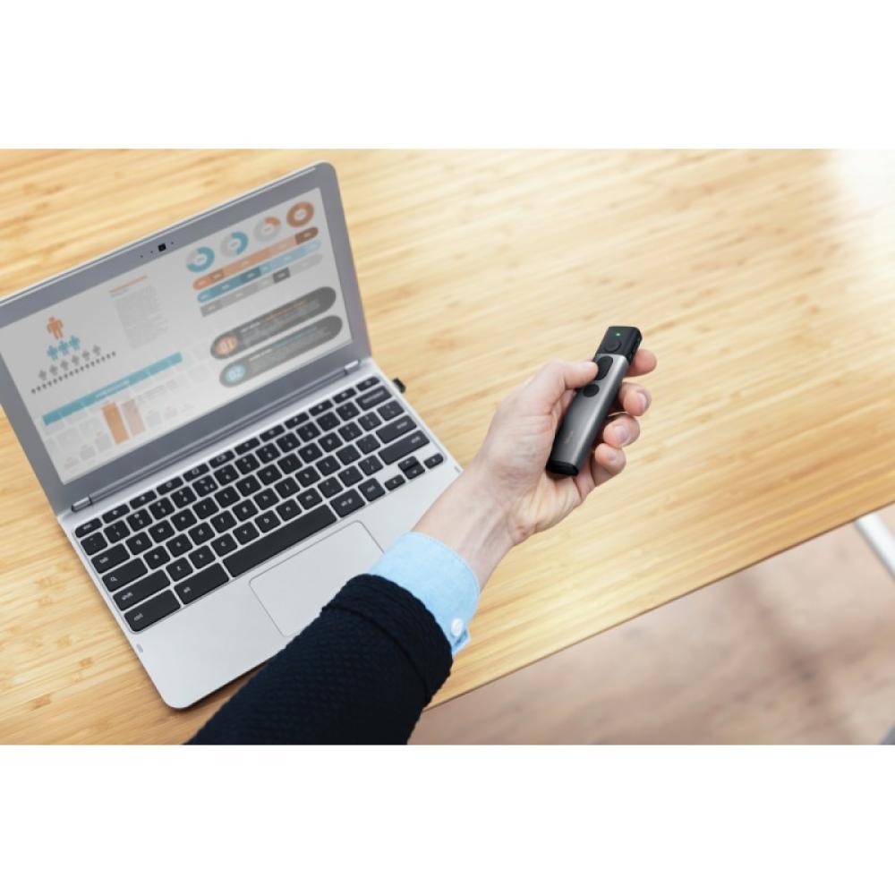 Trust - Kazun apuntador inalámbricos RF Aluminio, Negro