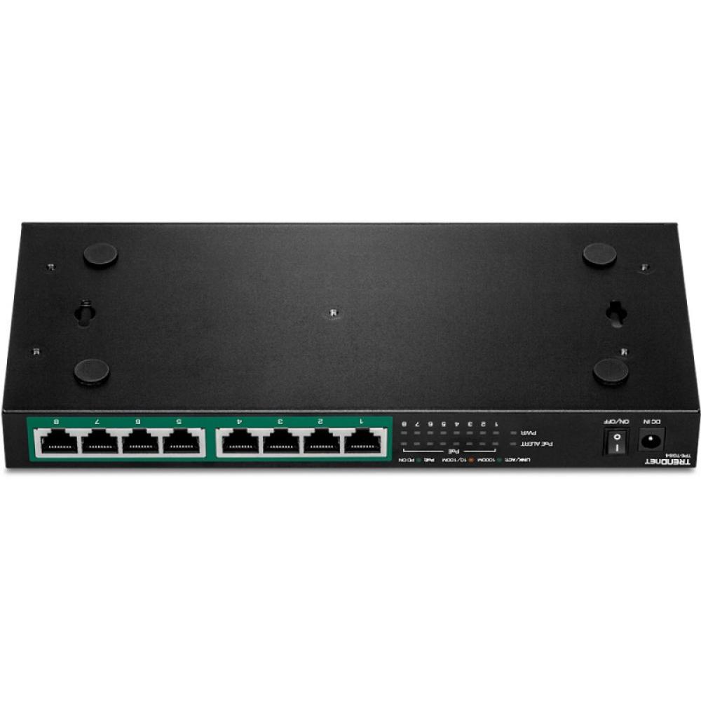 Trendnet - TPE-TG84 switch No administrado Gigabit Ethernet (10/100/1000) Energía sobre Ethernet (PoE) Negro