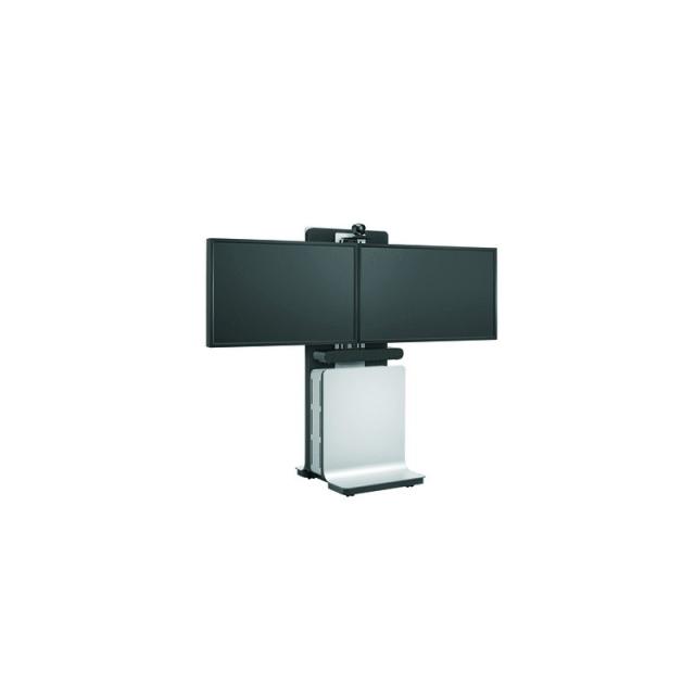 Vogel''s - PFF 5100 Soporte de suelo con ruedas para pantalla plana Negro, Plata