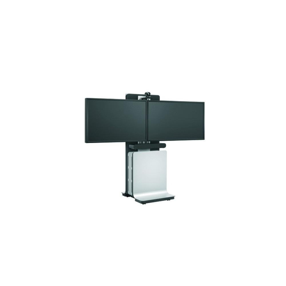 Vogel''s - PFF 5100 Soporte de suelo con ruedas para pantalla plana Negro, Plata