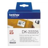 Brother - DK-22225 cinta para impresora de etiquetas Negro sobre blanco
