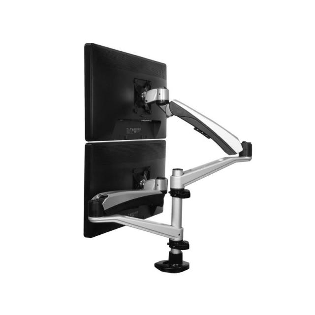StarTech.com - Soporte para Dos Monitores con Brazos Móviles - Apilable