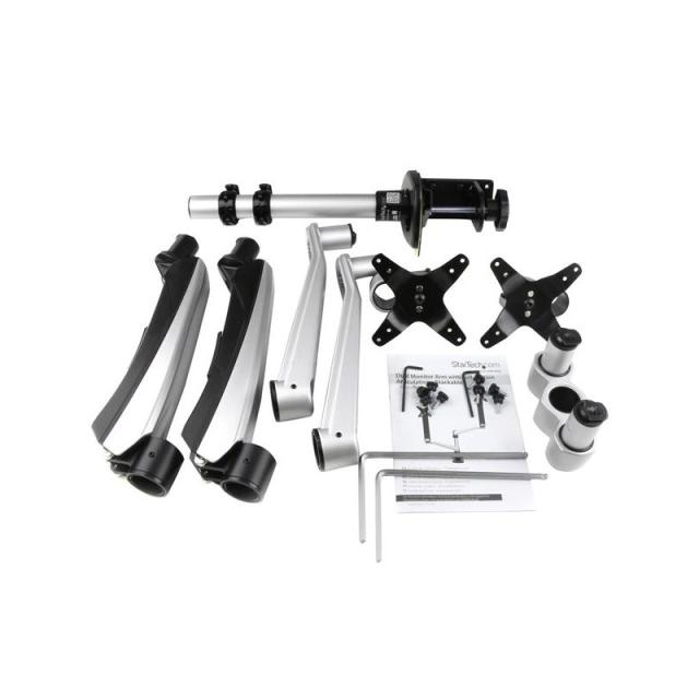 StarTech.com - Soporte para Dos Monitores con Brazos Móviles - Apilable