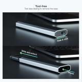 TooQ - Shura Caja externa para unidad de estado sólido (SSD) Gris M.2