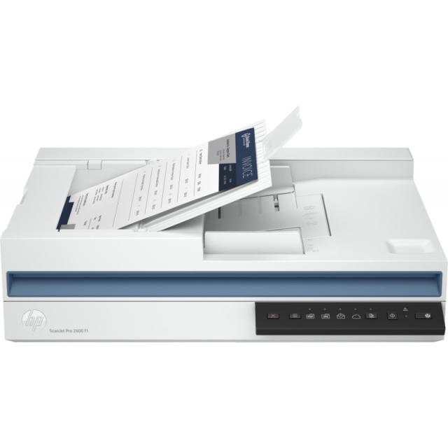 HP - Scanjet Pro 2600 f1 Escáner de superficie plana y alimentador automático de documentos (ADF) 600 x 600 DPI A4 Blanco