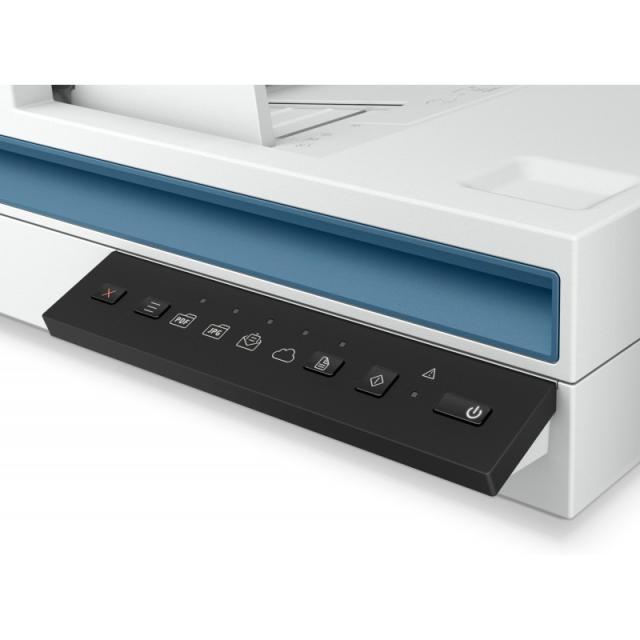 HP - Scanjet Pro 2600 f1 Escáner de superficie plana y alimentador automático de documentos (ADF) 600 x 600 DPI A4 Blanco