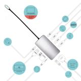 i-tec - Metal USB-C Nano Dock HDMI/VGA with LAN + Universal Charger 77 W