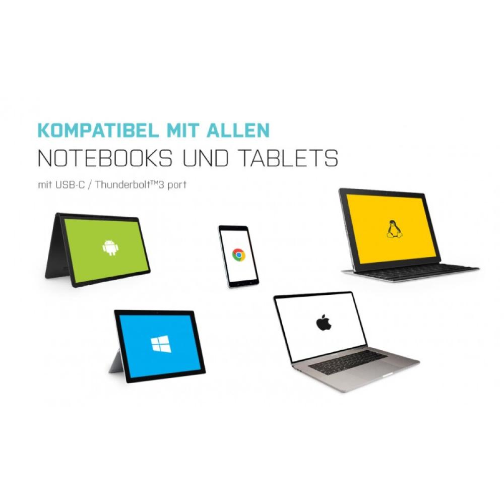 i-tec - Metal USB-C Nano Dock HDMI/VGA with LAN + Universal Charger 77 W