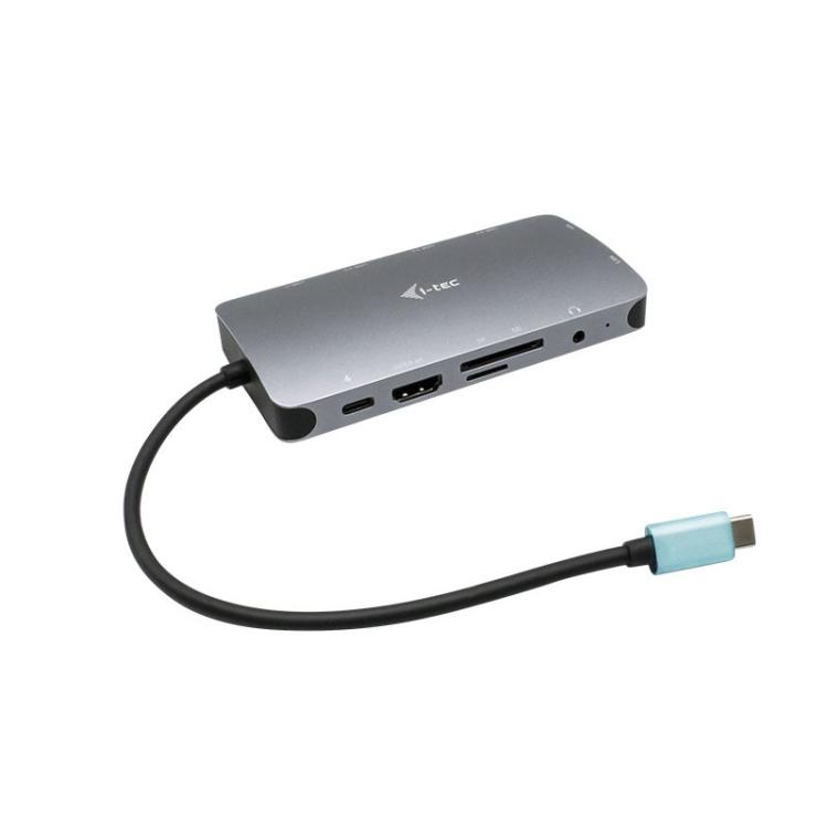 i-tec - USB-C Metal Nano Dock HDMI/VGA with LAN + Charger 112W