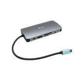 i-tec - USB-C Metal Nano Dock HDMI/VGA with LAN + Charger 112W