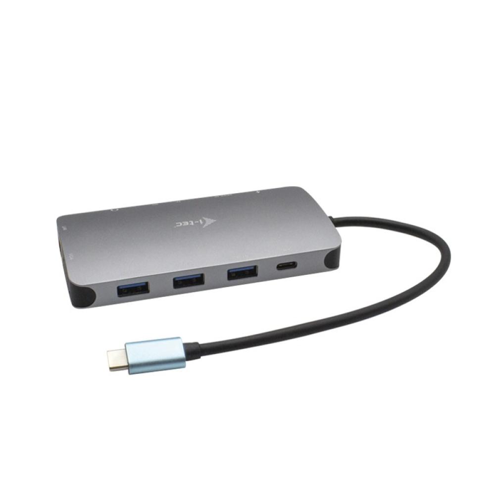 i-tec - USB-C Metal Nano Dock HDMI/VGA with LAN + Charger 112W
