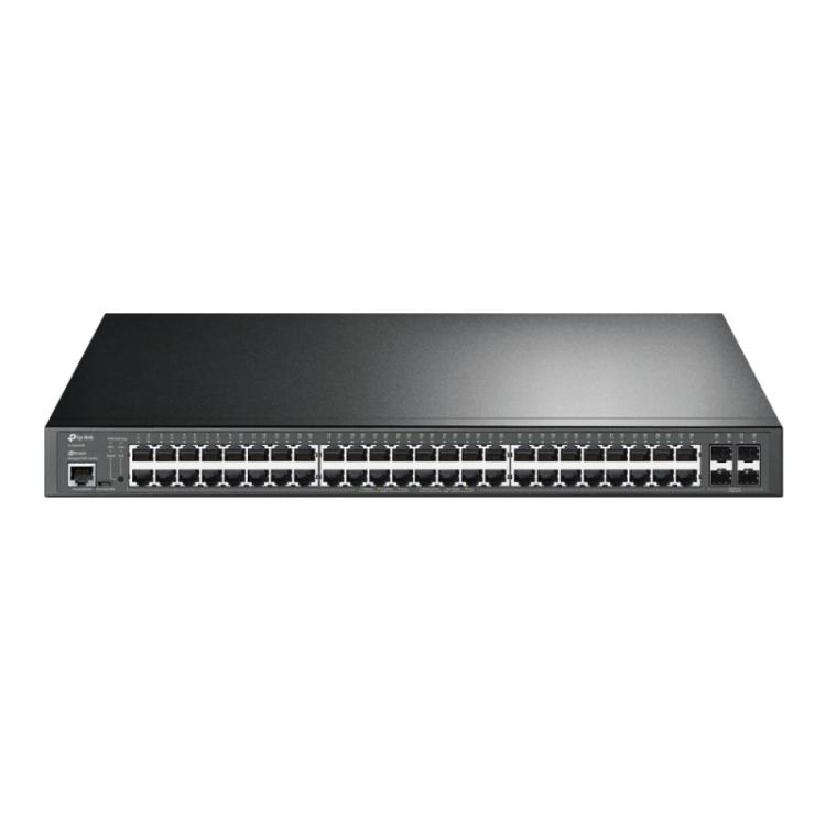 TP-Link - JetStream TL-SG3452P switch Gestionado L2/L3 Gigabit Ethernet (10/100/1000) Energía sobre Ethernet (PoE) 1U Negro