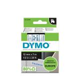 DYMO - D1 - Etiquetas estándar - Azul sobre blanco - 12mm x 7m