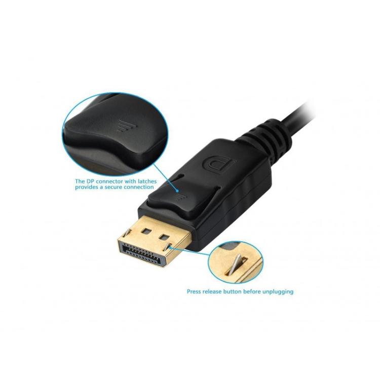 Equip - Adaptador de DisplayPort a VGA / HDMI / DVI