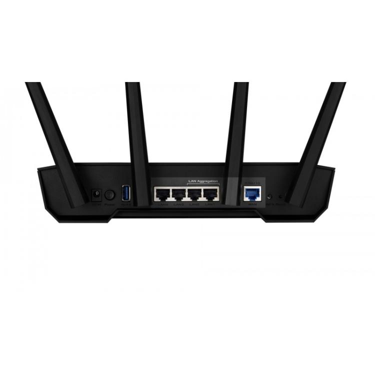 ASUS - TUF Gaming AX3000 V2 router inalámbrico Gigabit Ethernet Doble banda (2,4 GHz / 5 GHz) Negro, Naranja
