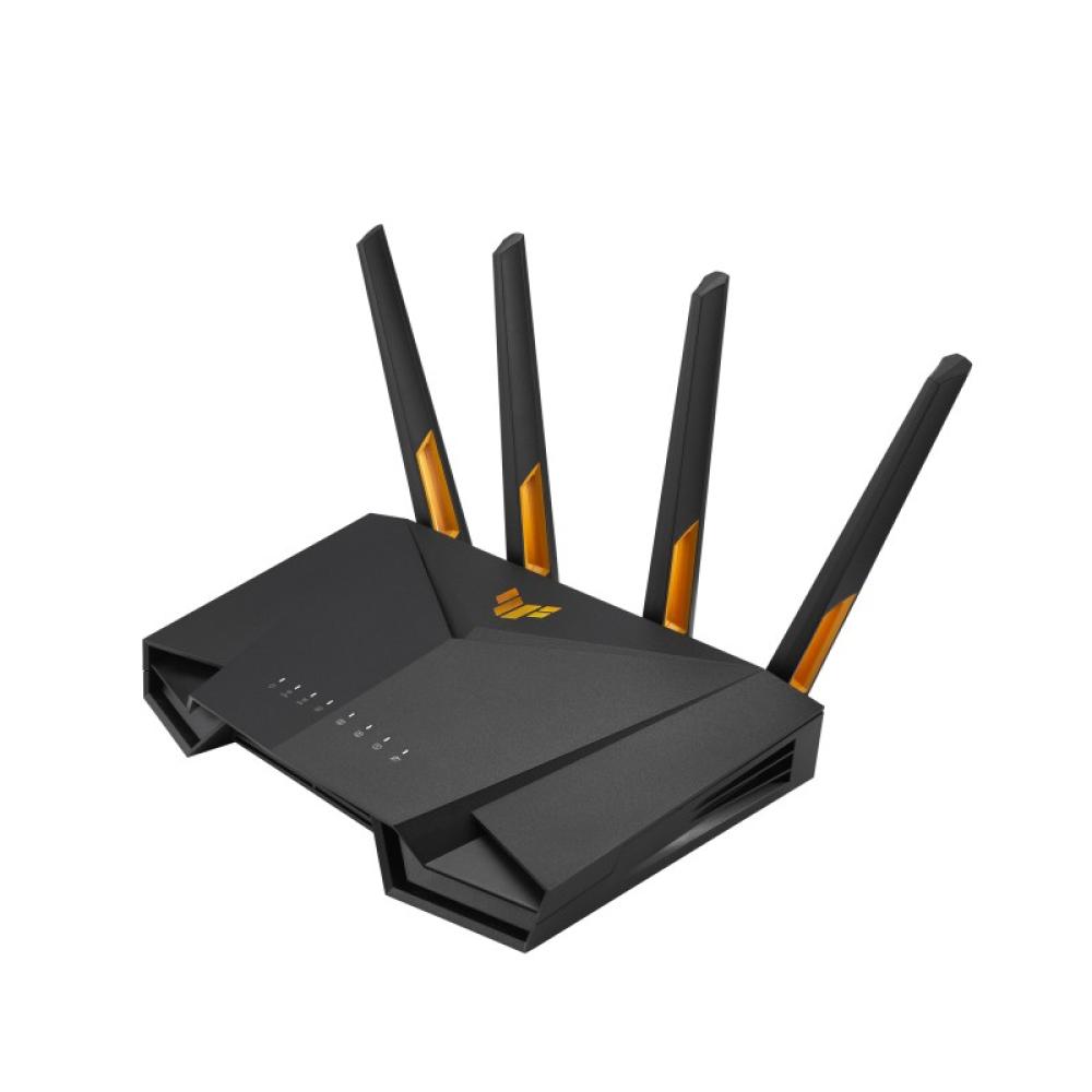 ASUS - TUF Gaming AX3000 V2 router inalámbrico Gigabit Ethernet Doble banda (2,4 GHz / 5 GHz) Negro, Naranja