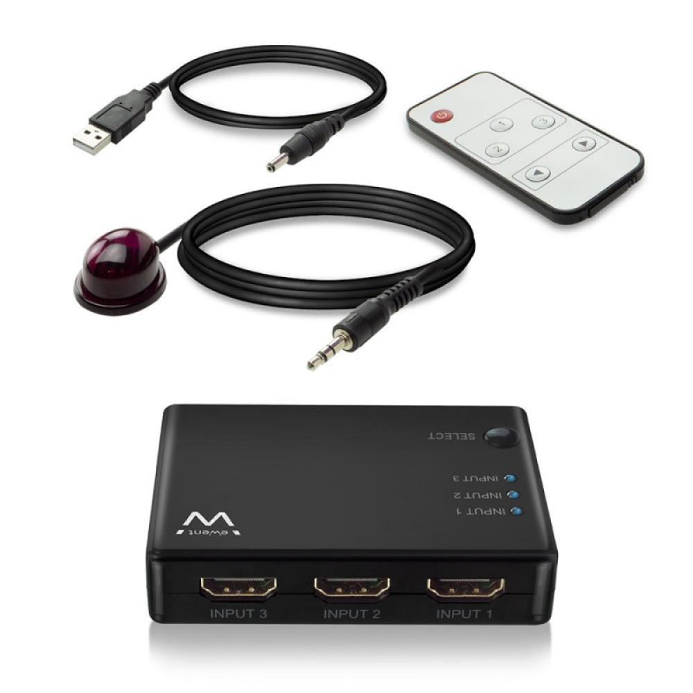 Ewent - EW3730 interruptor de video HDMI