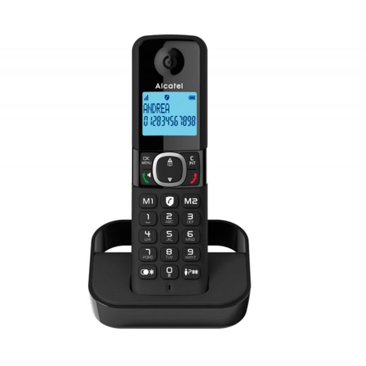 Alcatel - F860 Teléfono DECT/analógico Identificador de llamadas Negro