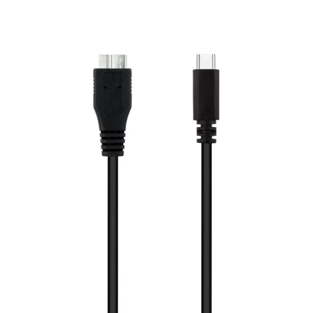 Nanocable - 10.01.1201-BK cable USB USB 3.2 Gen 1 (3.1 Gen 1) 1 m USB C Micro-USB B Negro