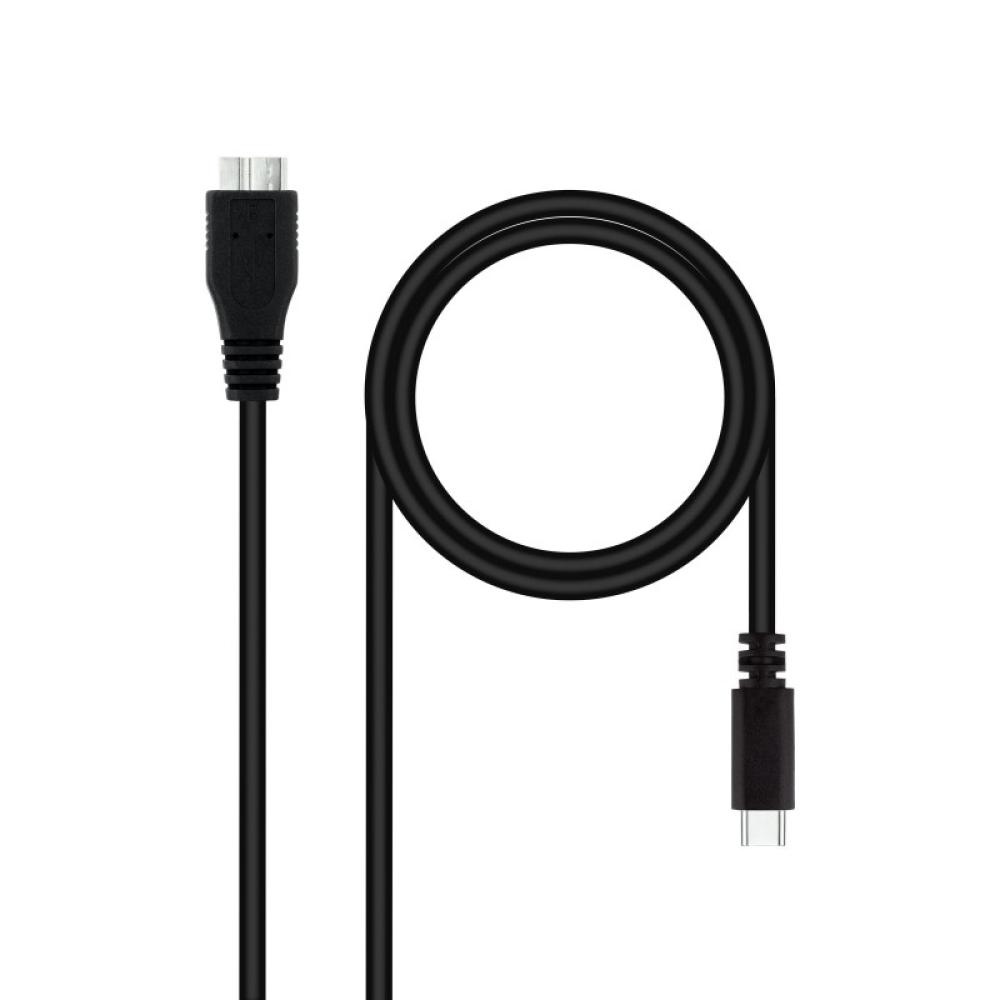 Nanocable - 10.01.1201-BK cable USB USB 3.2 Gen 1 (3.1 Gen 1) 1 m USB C Micro-USB B Negro