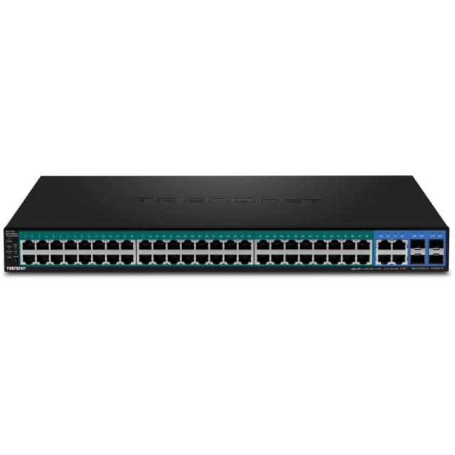 Trendnet - TPE-5048WS switch Gestionado Gigabit Ethernet (10/100/1000) Energía sobre Ethernet (PoE) 1U Negro