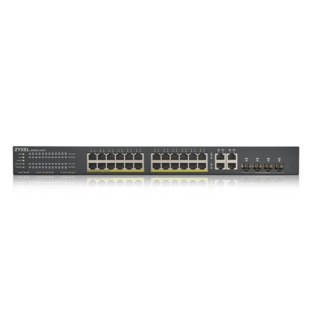 Zyxel - GS1920-24HPV2 Gestionado Gigabit Ethernet (10/100/1000) Energía sobre Ethernet (PoE) Negro