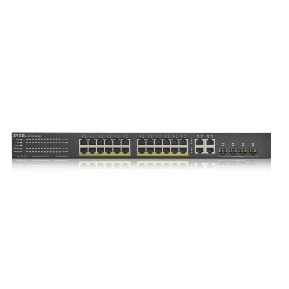 Zyxel - GS1920-24HPV2 Gestionado Gigabit Ethernet (10/100/1000) Energía sobre Ethernet (PoE) Negro