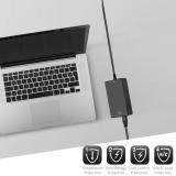 Ewent - EW3965 adaptador e inversor de corriente Interior 65 W Negro