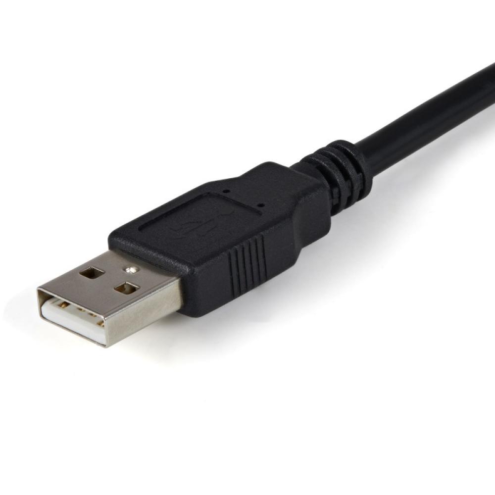 StarTech.com - Cable 1,8m USB a 2 Puertos Serie Serial RS232 DB9 Retención del Puerto de Asignación COM