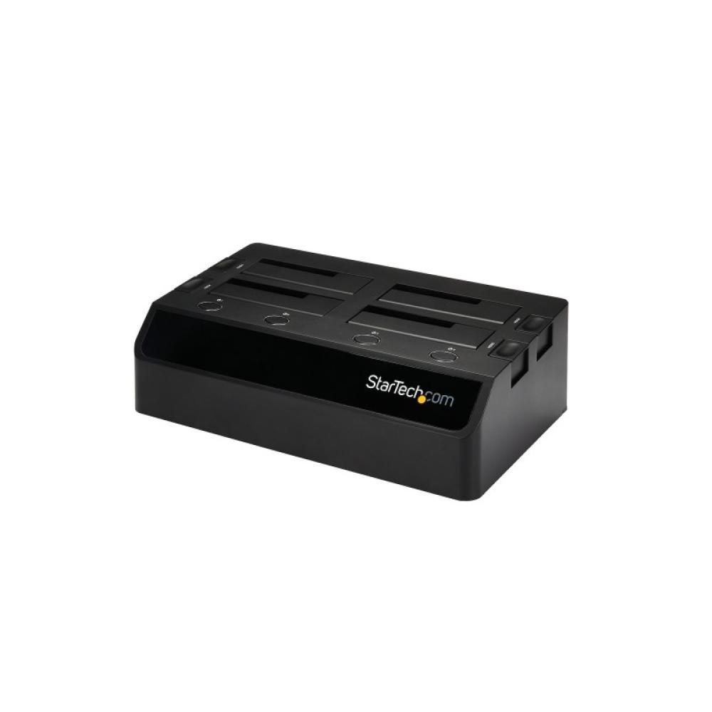 StarTech.com - Base de Acoplamiento USB 3.0 de 4 Bahías SATA - Docking Station USB de Discos Duros o SSD SATA III de 2,5/3,5" -