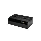 StarTech.com - Base de Acoplamiento USB 3.0 de 4 Bahías SATA - Docking Station USB de Discos Duros o SSD SATA III de 2,5/3,5" -
