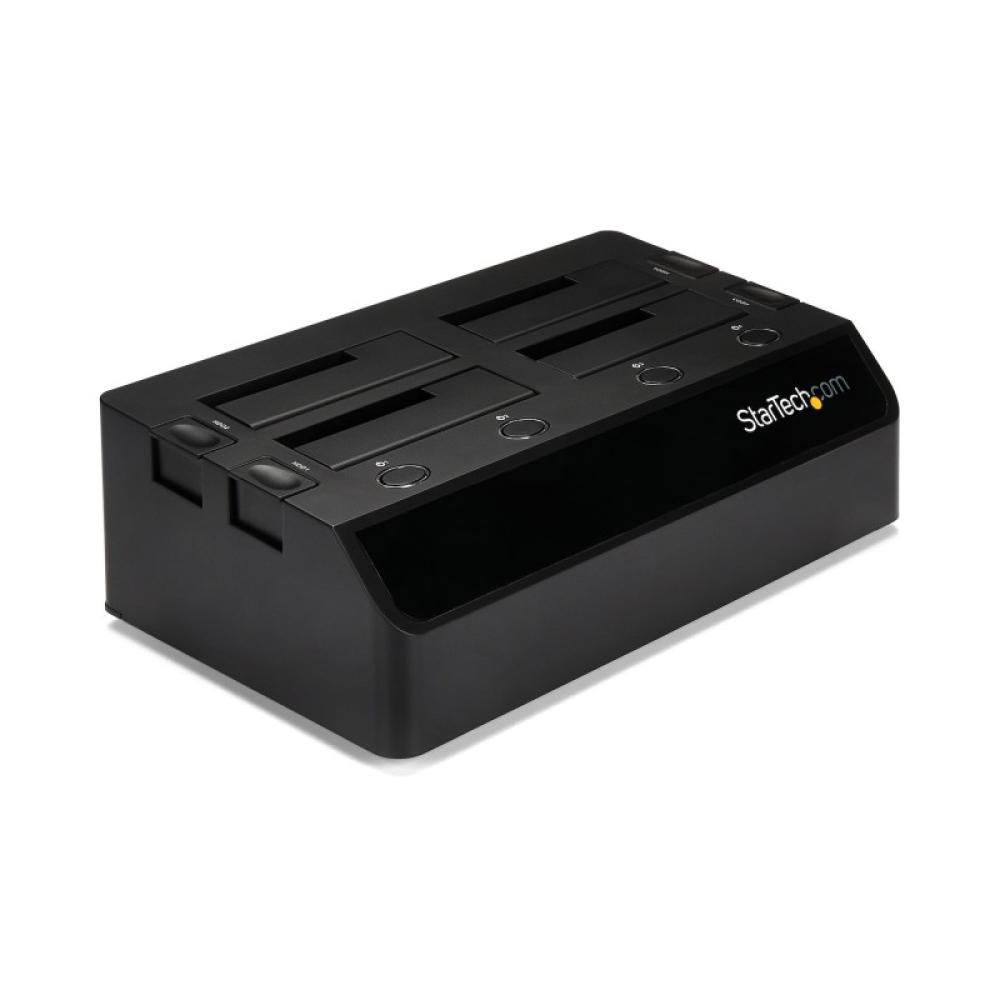 StarTech.com - Base de Acoplamiento USB 3.0 de 4 Bahías SATA - Docking Station USB de Discos Duros o SSD SATA III de 2,5/3,5" -