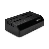 StarTech.com - Base de Acoplamiento USB 3.0 de 4 Bahías SATA - Docking Station USB de Discos Duros o SSD SATA III de 2,5/3,5" -